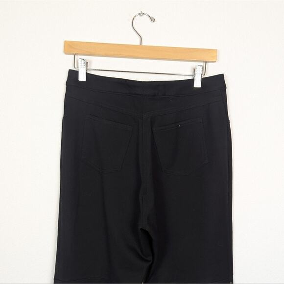 St. John Evening Black Embroidered Flare Leg Pants Size 8 - Picture 5 of 8